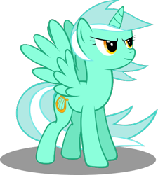 Size: 468x521 | Tagged: dead source, safe, artist:zacatron94, character:lyra heartstrings, species:alicorn, species:pony, g4, alicornified, confidence, female, link in description, lyracorn, race swap, simple background, solo, transparent background, vector