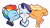 Size: 5224x2965 | Tagged: safe, artist:chub-wub, character:applejack, character:rainbow dash, character:rarity, species:earth pony, species:pegasus, species:pony, species:unicorn, ship:appledash, ship:raridash, ship:rarijack, g4, alternate hairstyle, blushing, clothing, coat, eyes closed, eyeshadow, female, freckles, jacket, kiss on the cheek, kiss sandwich, kissing, lesbian, makeup, mare, older, older applejack, older rainbow dash, older rarity, polyamory, rarijackdash, shipping, simple background, transparent background
