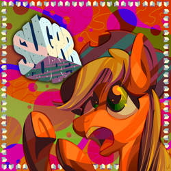 Size: 1512x1512 | Tagged: safe, artist:docwario, character:applejack, g4, countryisms, solo, sugarcube, yeehaw