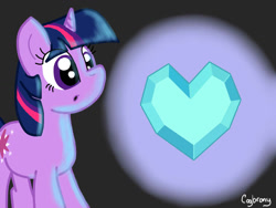 Size: 1024x768 | Tagged: safe, artist:thebrokencog, character:twilight sparkle, crystal heart