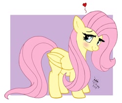 Size: 1300x1100 | Tagged: safe, artist:joakaha, character:fluttershy, blushing, female, heart, solo