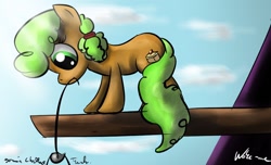 Size: 1280x778 | Tagged: safe, artist:neko-me, character:apple brown betty, species:earth pony, species:pony, 30 minute art challenge, apple family member, background pony, female, mare, solo