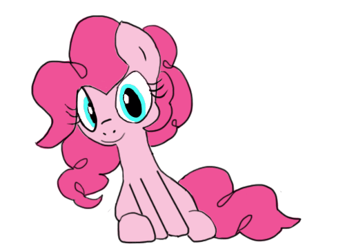 Size: 500x362 | Tagged: safe, artist:zev, edit, character:pinkie pie, animated, female, simple background, solo, transparent background