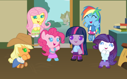 Size: 4800x3000 | Tagged: safe, artist:beavernator, character:applejack, character:fluttershy, character:pinkie pie, character:rainbow dash, character:rarity, character:twilight sparkle, species:anthro, species:earth pony, species:pegasus, species:pony, species:unicorn, my little pony:equestria girls, age regression, babity, baby, baby dash, baby pie, baby pony, babyjack, babylight sparkle, babyshy, beavernator is trying to murder us, best pony, bipedal, clothing, cute, dashabetes, dawwww, diapinkes, equestria babies, equestria girls outfit, equestria girls ponified, female, filly, foal, hnnng, jackabetes, mane six, ponified, raribetes, shyabetes, skirt, sweet dreams fuel, twiabetes, weapons-grade cute