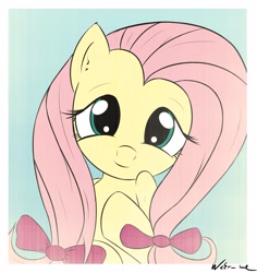 Size: 2160x2292 | Tagged: safe, artist:neko-me, character:fluttershy, bow, cute, female, get, index get, ribbon, shyabetes, smiling, solo