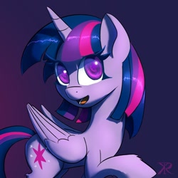 Size: 700x700 | Tagged: safe, artist:grissaecrim, character:twilight sparkle, character:twilight sparkle (alicorn), species:alicorn, species:pony, female, looking at you, mare, portrait, solo