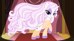 Size: 3840x2160 | Tagged: safe, artist:beavernator, character:fleur-de-lis, beautiful, clothing, female, hair, i really like her mane, solo, younger