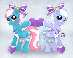 Size: 2000x1600 | Tagged: safe, artist:joakaha, character:lilac sky, character:spring step, character:sunlight spring, episode:rainbow falls, g4, my little pony: friendship is magic, cheerleader, clothing, skirt