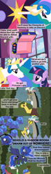 Size: 1120x3780 | Tagged: safe, artist:beavernator, character:discord, character:princess celestia, character:princess luna, character:twilight sparkle, ..., all glory to the beaver grenadier, calendar of lunas, clones, comic, cute, filly, lunabetes, multeity, pure unfiltered evil, the fun has been doubled, too many lunas, unlimited woona works, weapons-grade cute, woona, woona assault squad, xk-class end-of-the-world scenario