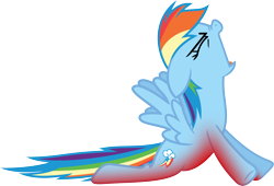 Size: 3571x2425 | Tagged: safe, artist:porygon2z, character:rainbow dash, eyes closed, female, open mouth, ouch, pain, rainbow dumb, reality ensues, screaming, simple background, solo, sunburn, transparent background, vector