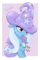 Size: 790x1180 | Tagged: safe, artist:joakaha, character:trixie, species:pony, species:unicorn, bust, female, mare, solo