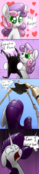 Size: 900x3976 | Tagged: safe, artist:underpable, character:rarity, character:sweetie belle, colored pupils, comic, crossover, giant crab, half-life, half-life 2, headcrab, poison headcrab, rarity fighting a giant crab, strider, this will end in tears and/or death