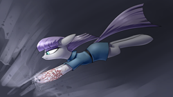 Size: 1920x1080 | Tagged: safe, artist:underpable, part of a set, character:maud pie, species:earth pony, species:pony, bioshock, bioshock infinite, bucking bronco, crossover, female, gray background, mare, simple background, solo, vigor