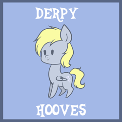 Size: 1280x1280 | Tagged: safe, artist:pinipy, character:derpy hooves, species:pegasus, species:pony, bubble, chibi, convention, cute, derp, female, for sale, mare, poster, print, solo