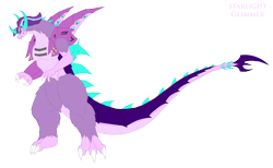 Size: 2970x1827 | Tagged: safe, artist:pyrus-leonidas, character:starlight glimmer, asymmetrical arms, equal sign, female, kaiju, kaijufied, simple background, solo, species swap, transparent background