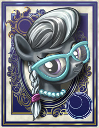 Size: 700x900 | Tagged: safe, artist:harwick, character:silver spoon, species:earth pony, species:pony, female, filly, harwick's sun/moon portraits, portrait, solo