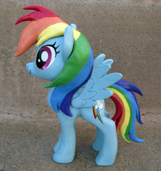Size: 665x706 | Tagged: safe, artist:lostinthetrees, character:rainbow dash, craft, female, figure, photo, solo