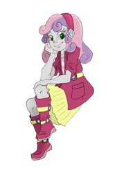 Size: 1329x1965 | Tagged: safe, artist:atane27, character:sweetie belle, my little pony:equestria girls, equestria girls outfit, female, simple background, solo, white background