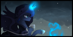 Size: 1280x657 | Tagged: safe, artist:jankrys00, character:princess luna, lunadoodle, episode:a hearth's warming tail, g4, my little pony: friendship is magic, female, solo, spirit of hearth's warming yet to come