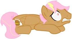 Size: 1142x624 | Tagged: safe, artist:thefanficfanpony, fluttershy's brother (fanon), gritted teeth, prone, scared, solo