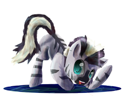 Size: 4842x3628 | Tagged: safe, artist:owlvortex, character:zecora, species:zebra, absurd resolution, cute, female, foal, lineless, simple background, solo, transparent background, younger, zecorable