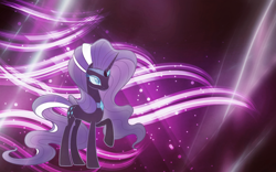 Size: 1920x1200 | Tagged: safe, artist:asterphoenix90, artist:zutheskunk edits, character:nightmare rarity, character:rarity, abstract background, effects, raised hoof, vector, wallpaper