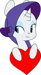 Size: 1530x2781 | Tagged: safe, artist:hidden-cat, artist:xaxu-slyph, character:rarity, colored, cute, female, heart, raribetes, simple background, solo, transparent background, vector
