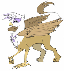 Size: 595x656 | Tagged: safe, artist:pasikon, character:gilda, species:griffon, female, looking at you, solo