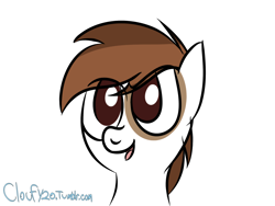 Size: 1280x960 | Tagged: safe, artist:cloufy, character:pipsqueak, species:pony, colt, male, simple background, solo