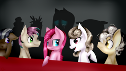 Size: 3309x1861 | Tagged: safe, artist:lixthefork, character:pinkamena diane pie, character:pinkie pie, episode:party of one, g4, my little pony: friendship is magic, lonely, madame leflour, mr. turnip, ponified, rocky, sad, sir lintsalot
