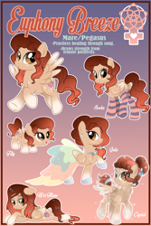 Size: 3600x5400 | Tagged: safe, artist:lostinthetrees, oc, oc only, oc:euphony breeze, species:crystal pony, species:pegasus, species:pony, absurd resolution, clothing, crystallized, dress, female, filly, freckles, gala dress, mare, prone, reference sheet, socks, solo, striped socks, wet mane, younger