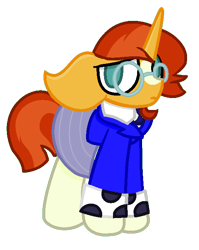 Size: 553x696 | Tagged: safe, artist:thefanficfanpony, character:sunburst, crossdressing, heathers, heathers the musical, simple background, solo, transparent background, veronica sawyer