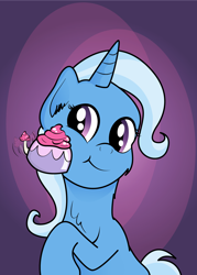 Size: 1044x1458 | Tagged: safe, artist:moonlightfan, character:trixie, species:pony, species:unicorn, episode:all bottled up, g4, my little pony: friendship is magic, cup, teacup, teacup poodle, teacups, that pony sure does love teacups