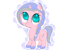 Size: 1600x1080 | Tagged: safe, artist:silversthreads, oc, oc only, oc:silverthread, species:pony, species:unicorn, adorable face, chibi, cute, female, mare, simple background, smol, smolpone, solo, transparent background, unshorn fetlocks