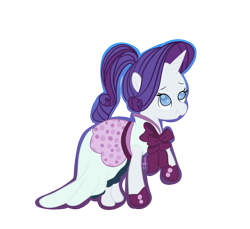 Size: 1754x1606 | Tagged: safe, artist:silversthreads, character:rarity, species:pony, episode:rarity investigates, g4, my little pony: friendship is magic, clothing, digital art, dress, female, hat, shoes, simple background, solo, transparent background