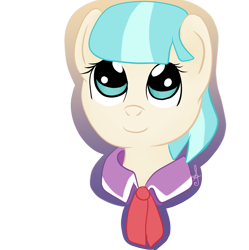 Size: 1692x1700 | Tagged: safe, artist:silversthreads, character:coco pommel, species:earth pony, species:pony, bust, cute, digital art, female, mare, portrait, simple background, solo, transparent background