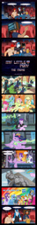 Size: 1920x11333 | Tagged: safe, artist:atariboy2600, character:applejack, character:discord, character:fluttershy, character:maud pie, character:pinkie pie, character:queen chrysalis, character:rainbow dash, character:rarity, character:starlight glimmer, character:sunset shimmer, character:thorax, character:trixie, character:twilight sparkle, character:twilight sparkle (alicorn), oc, oc:la televisión man, oc:redsilverartist, oc:ritualist, self insert, species:alicorn, species:changeling, species:draconequus, species:pony, species:reformed changeling, species:unicorn, absurd resolution, comic, death, element of magic, female, laser, mane six, mare, matrix of leadership, optimus prime, petrification, the transformers: the movie, this will end in tears, transformers