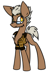 Size: 1087x1561 | Tagged: safe, artist:nekro-led, oc, oc only, oc:frappuccino, species:earth pony, species:pony, clothing, flannel, glasses, hipster