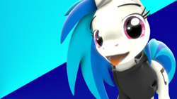 Size: 540x304 | Tagged: safe, artist:the_fatcat, character:dj pon-3, character:vinyl scratch, species:pony, species:unicorn, 3d, female, solo, source filmmaker, tongue out