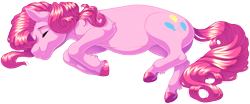 Size: 1931x801 | Tagged: safe, artist:kittehkatbar, character:pinkie pie, species:earth pony, species:pony, female, hoers, mare, realistic anatomy, simple background, sleeping, solo, transparent background, underhoof