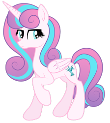 Size: 1024x1142 | Tagged: safe, artist:moonlightfan, character:princess flurry heart, species:alicorn, species:pony, commission, female, mare, older flurry heart, scar, solo