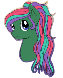 Size: 870x1080 | Tagged: safe, artist:silversthreads, oc, oc only, oc:sea jade, species:sea pony, bust, simple background, solo, transparent background