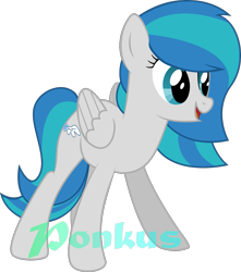 Size: 1283x1451 | Tagged: safe, artist:ponkus, oc, oc only, oc:gusty gale, species:pegasus, species:pony, female, mare, simple background, solo, transparent background