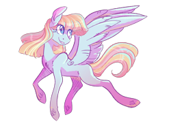 Size: 1600x1200 | Tagged: safe, artist:uunicornicc, character:helia, species:pegasus, species:pony, background pony, cute, female, heliadorable, looking back, mare, simple background, smiling, transparent background