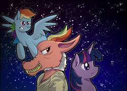 Size: 1024x732 | Tagged: safe, artist:moonlightfan, character:rainbow dash, character:twilight sparkle, character:twilight sparkle (alicorn), species:alicorn, species:pony
