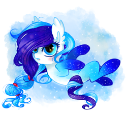 Size: 4563x4089 | Tagged: safe, artist:pinkablue, species:earth pony, species:pony, g3, absurd resolution, blushing, cute, diaraines, ear fluff, female, gradient hooves, hnnng, mare, on back, scrunchie, silver rain, starry eyes, wingding eyes