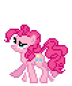 Size: 106x126 | Tagged: safe, artist:deathpwny, character:pinkie pie, species:earth pony, species:pony, desktop ponies, animated, female, gif, pixel art, simple background, solo, sprite, transparent background