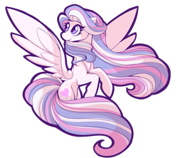 Size: 963x855 | Tagged: safe, artist:uunicornicc, character:star catcher, species:pegasus, species:pony, g3, cutie mark, female, g3 to g4, generation leap, mare, simple background, smiling, solo, spread wings, transparent background, wings