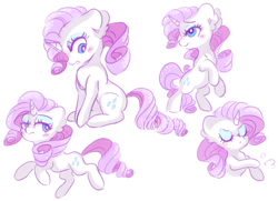 Size: 1108x803 | Tagged: safe, artist:pinkablue, character:rarity, species:pony, annoyed, blushing, cute, female, happy, mare, open mouth, raribetes, simple background, smiling, solo, white background