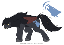 Size: 2766x1948 | Tagged: safe, artist:pyrus-leonidas, species:pegasus, species:pony, fangs, ponified, quills, ralph (rampage), rampage, rampage 2018, simple background, solo, transparent background